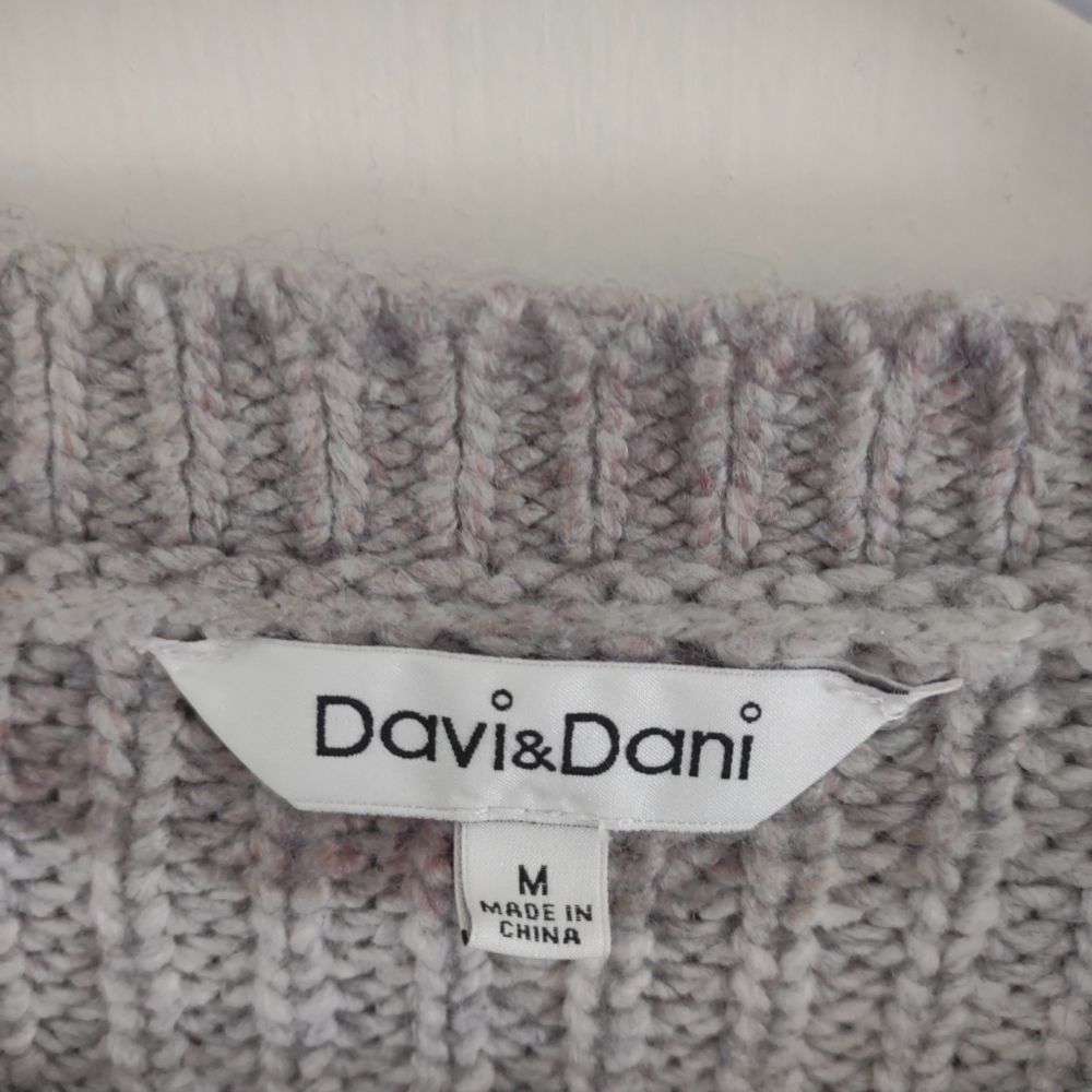 Davi & Dani Cozy Pullover Sparkly Sweater Medium Ombre Dolman Sleeve Warm Boho - Picture 3 of 6